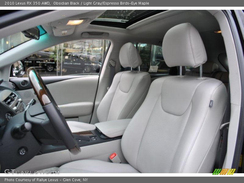 Obsidian Black / Light Gray/Espresso Birds-Eye Maple 2010 Lexus RX 350 AWD