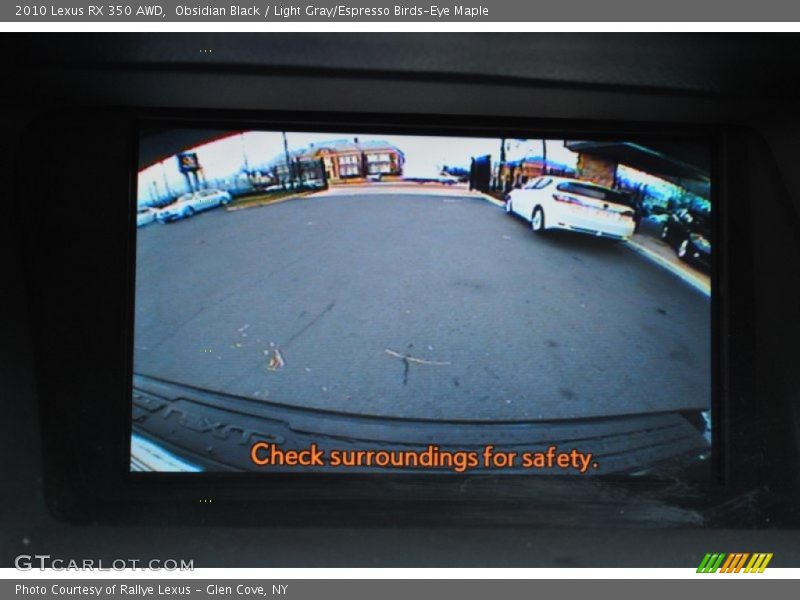 Obsidian Black / Light Gray/Espresso Birds-Eye Maple 2010 Lexus RX 350 AWD