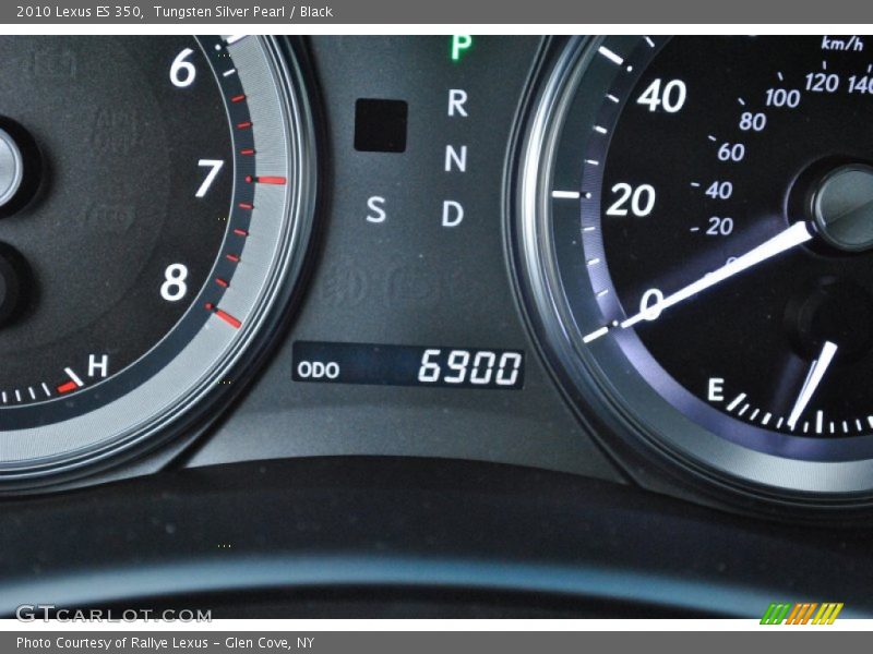 Tungsten Silver Pearl / Black 2010 Lexus ES 350