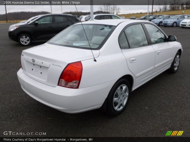 Nordic White / Beige 2006 Hyundai Elantra GLS Sedan