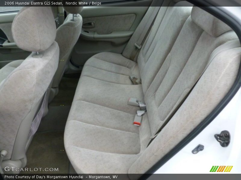 Nordic White / Beige 2006 Hyundai Elantra GLS Sedan