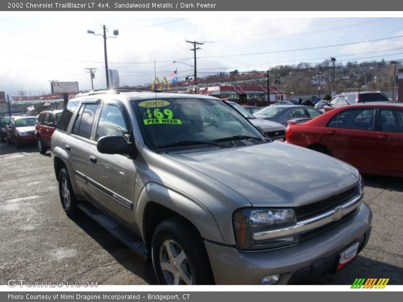 Sandalwood Metallic / Dark Pewter 2002 Chevrolet TrailBlazer LT 4x4