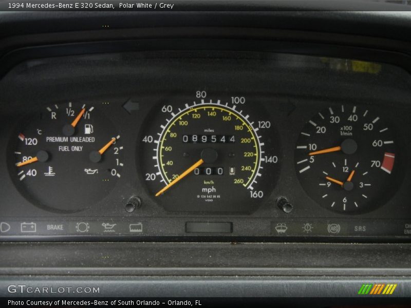  1994 E 320 Sedan 320 Sedan Gauges