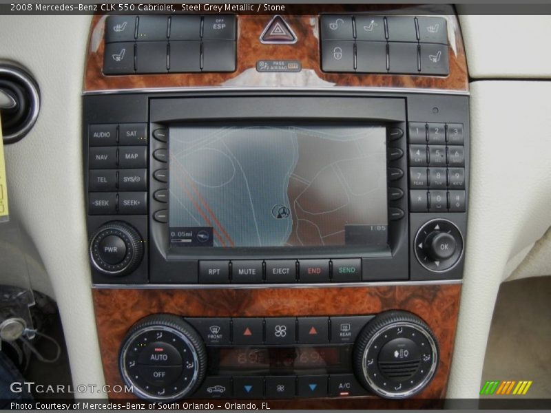 Controls of 2008 CLK 550 Cabriolet