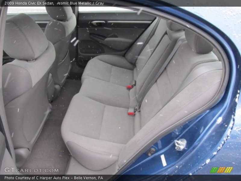 Atomic Blue Metallic / Gray 2009 Honda Civic EX Sedan