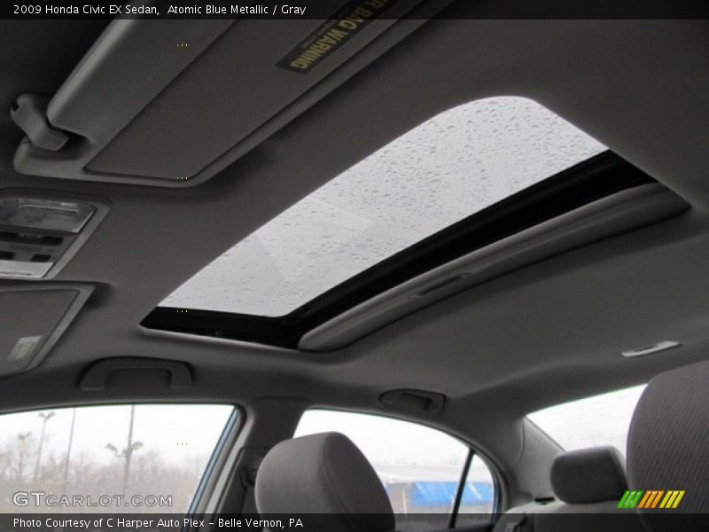 Atomic Blue Metallic / Gray 2009 Honda Civic EX Sedan