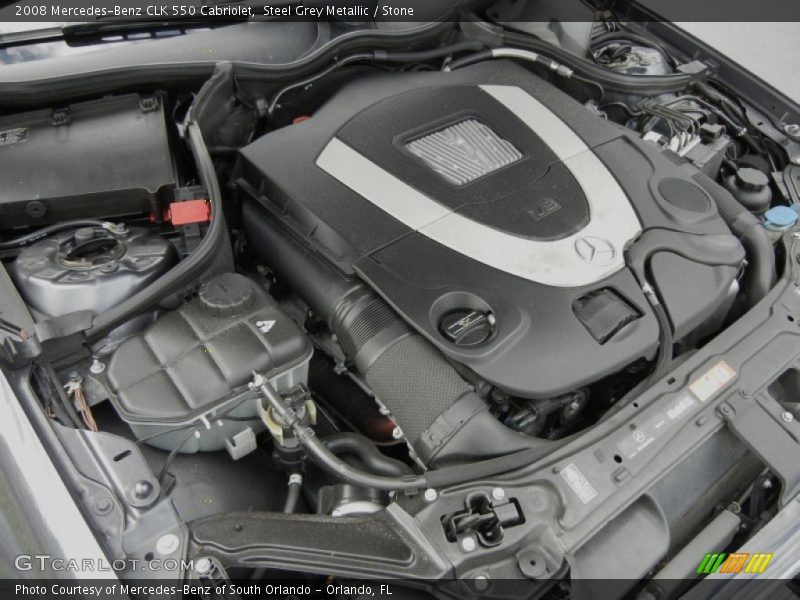  2008 CLK 550 Cabriolet Engine - 5.5 Liter DOHC 32-Valve VVT V8