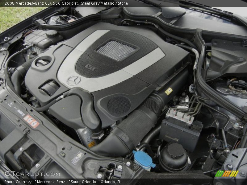  2008 CLK 550 Cabriolet Engine - 5.5 Liter DOHC 32-Valve VVT V8