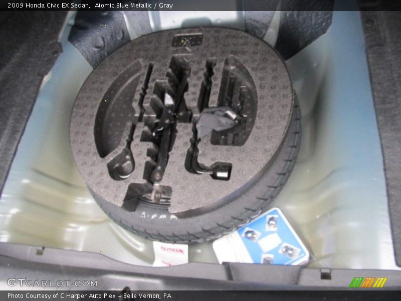 Atomic Blue Metallic / Gray 2009 Honda Civic EX Sedan