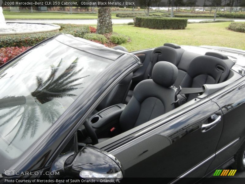 Obsidian Black Metallic / Black 2008 Mercedes-Benz CLK 350 Cabriolet