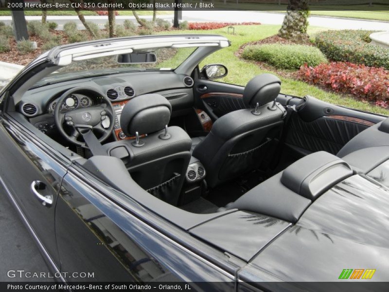  2008 CLK 350 Cabriolet Black Interior