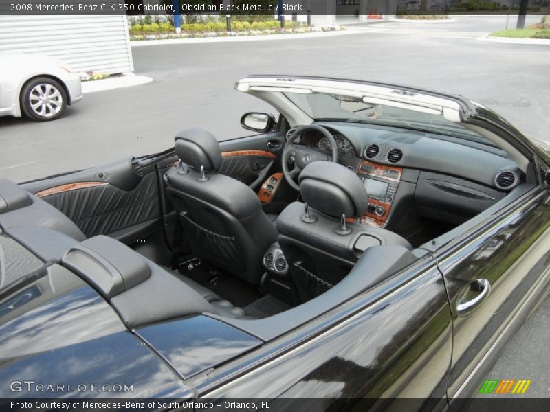  2008 CLK 350 Cabriolet Black Interior