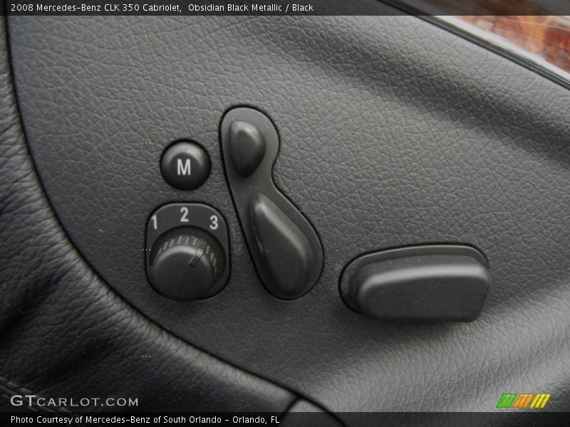 Controls of 2008 CLK 350 Cabriolet