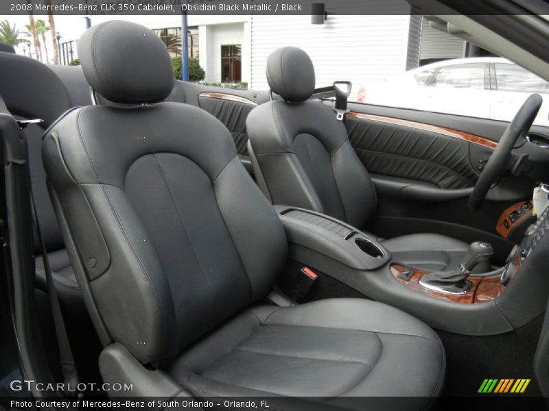  2008 CLK 350 Cabriolet Black Interior