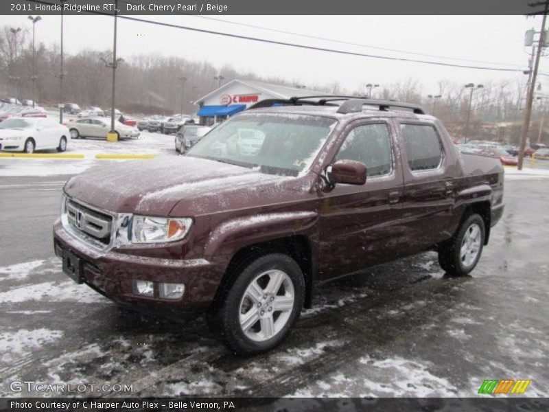 Dark Cherry Pearl / Beige 2011 Honda Ridgeline RTL