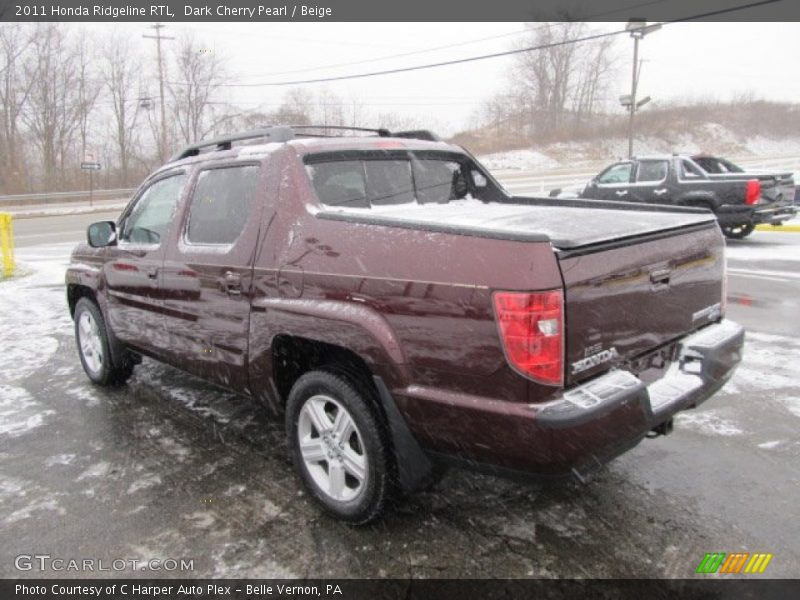 Dark Cherry Pearl / Beige 2011 Honda Ridgeline RTL
