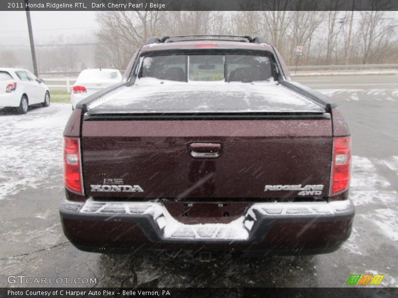 Dark Cherry Pearl / Beige 2011 Honda Ridgeline RTL