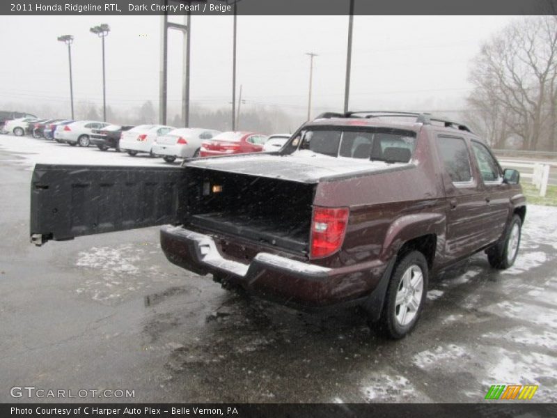 Dark Cherry Pearl / Beige 2011 Honda Ridgeline RTL