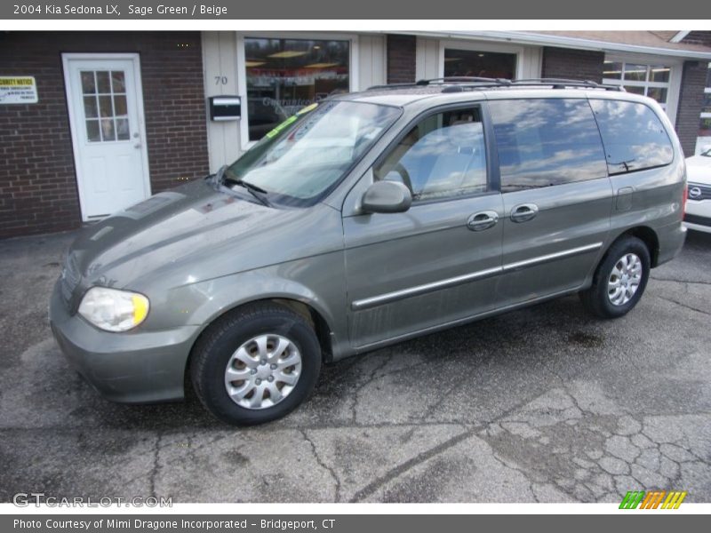 Sage Green / Beige 2004 Kia Sedona LX