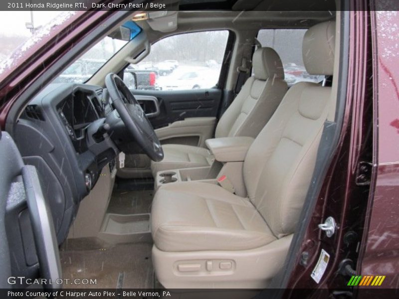 Dark Cherry Pearl / Beige 2011 Honda Ridgeline RTL
