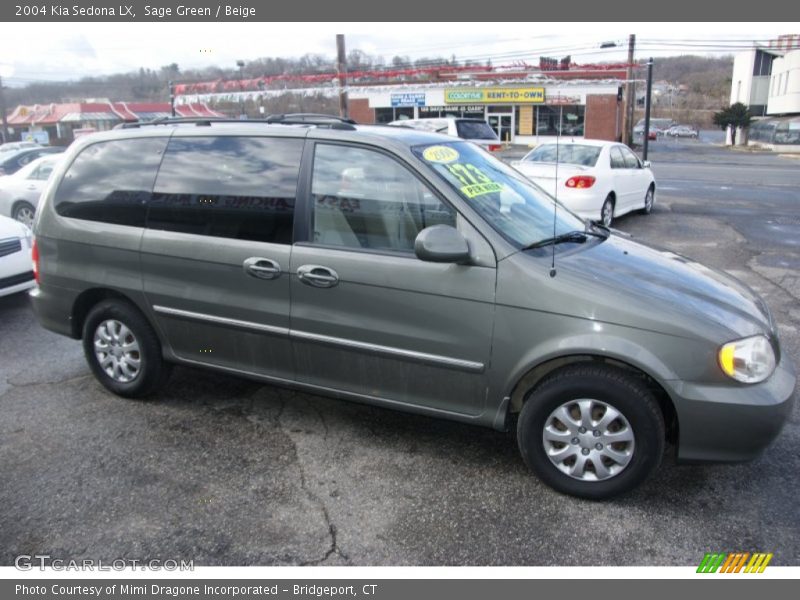 Sage Green / Beige 2004 Kia Sedona LX