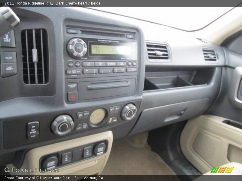Dark Cherry Pearl / Beige 2011 Honda Ridgeline RTL