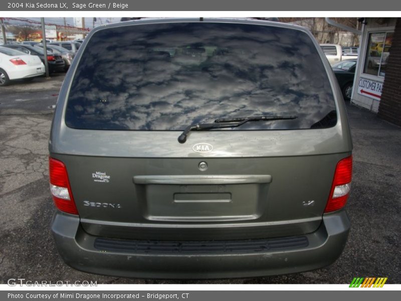 Sage Green / Beige 2004 Kia Sedona LX