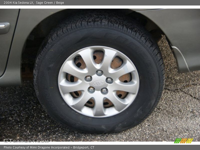 Sage Green / Beige 2004 Kia Sedona LX