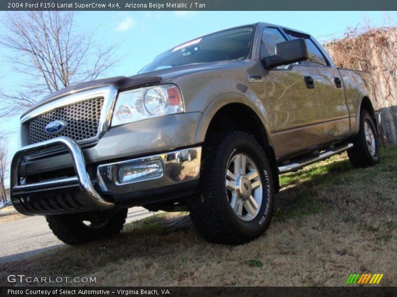 Arizona Beige Metallic / Tan 2004 Ford F150 Lariat SuperCrew 4x4