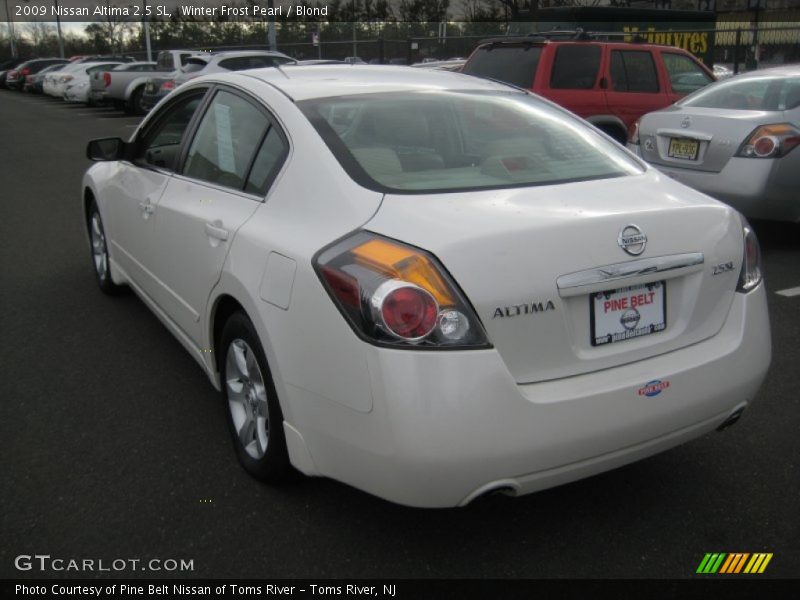 Winter Frost Pearl / Blond 2009 Nissan Altima 2.5 SL