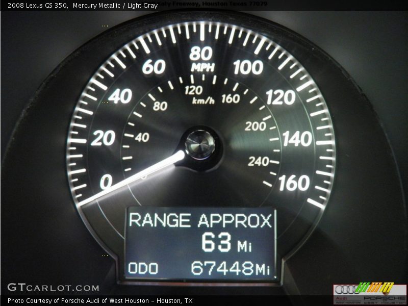 Mercury Metallic / Light Gray 2008 Lexus GS 350