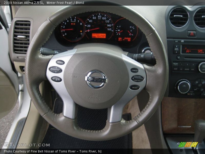 Winter Frost Pearl / Blond 2009 Nissan Altima 2.5 SL