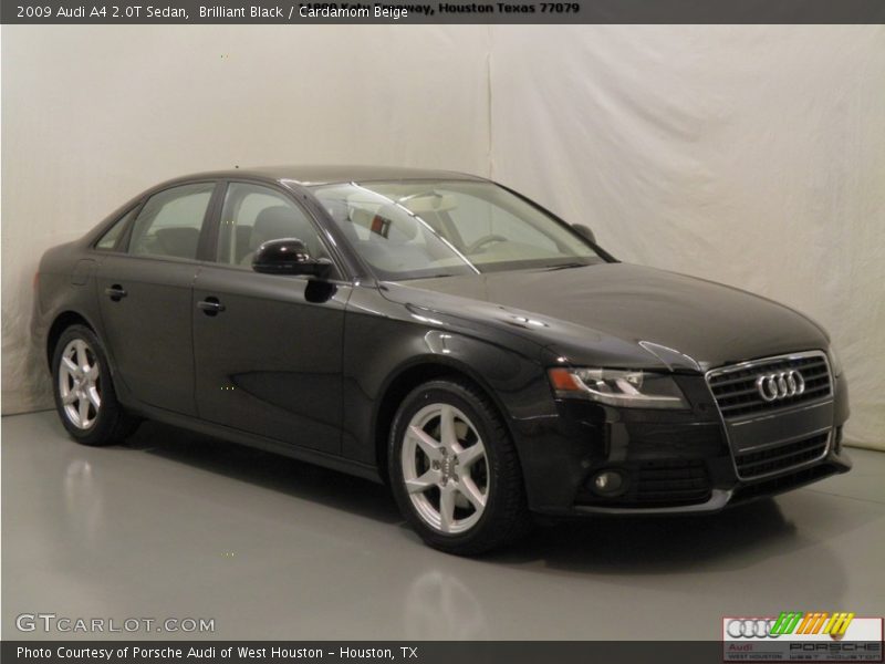 Brilliant Black / Cardamom Beige 2009 Audi A4 2.0T Sedan