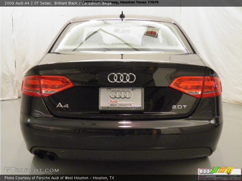 Brilliant Black / Cardamom Beige 2009 Audi A4 2.0T Sedan