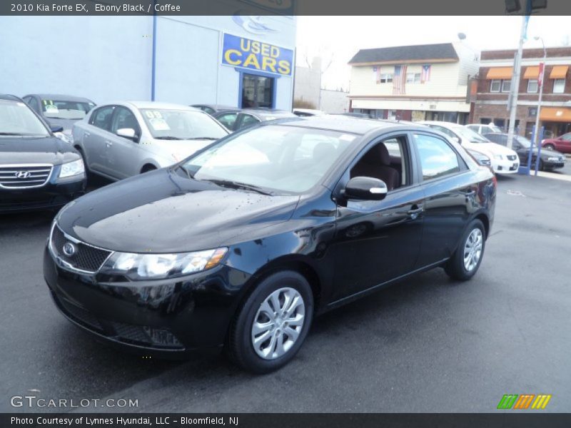 Ebony Black / Coffee 2010 Kia Forte EX