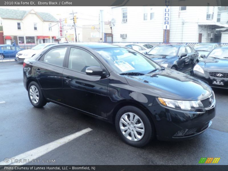 Ebony Black / Coffee 2010 Kia Forte EX
