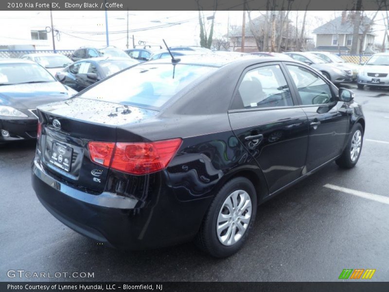 Ebony Black / Coffee 2010 Kia Forte EX