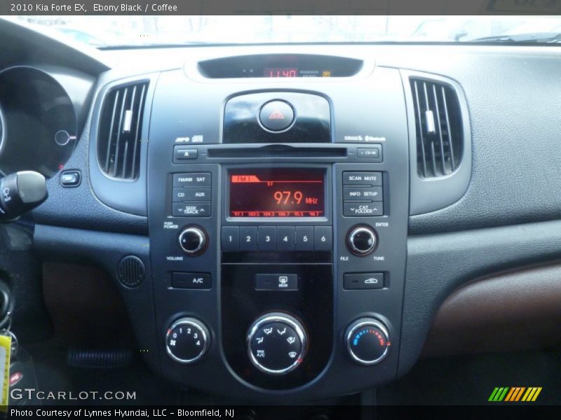 Ebony Black / Coffee 2010 Kia Forte EX