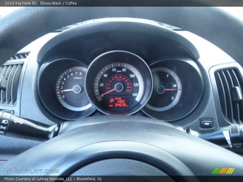 Ebony Black / Coffee 2010 Kia Forte EX