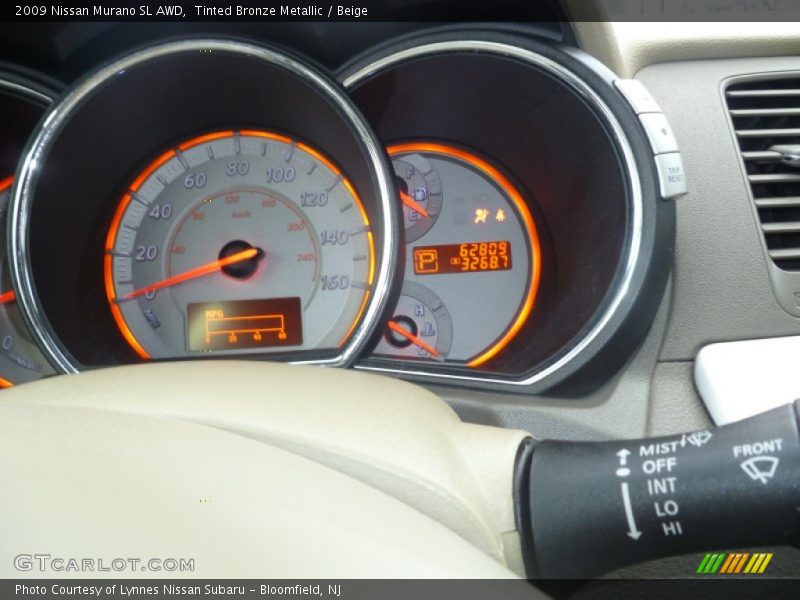 Tinted Bronze Metallic / Beige 2009 Nissan Murano SL AWD