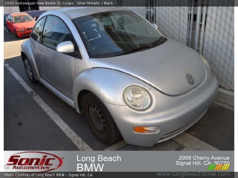 Silver Metallic / Black 2000 Volkswagen New Beetle GL Coupe