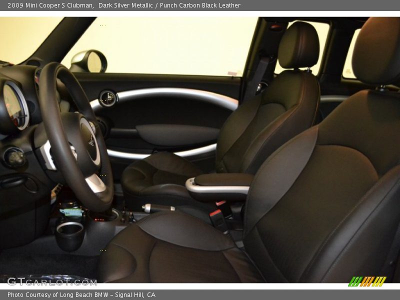Dark Silver Metallic / Punch Carbon Black Leather 2009 Mini Cooper S Clubman