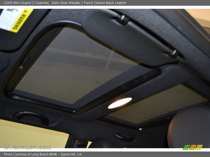 Dark Silver Metallic / Punch Carbon Black Leather 2009 Mini Cooper S Clubman