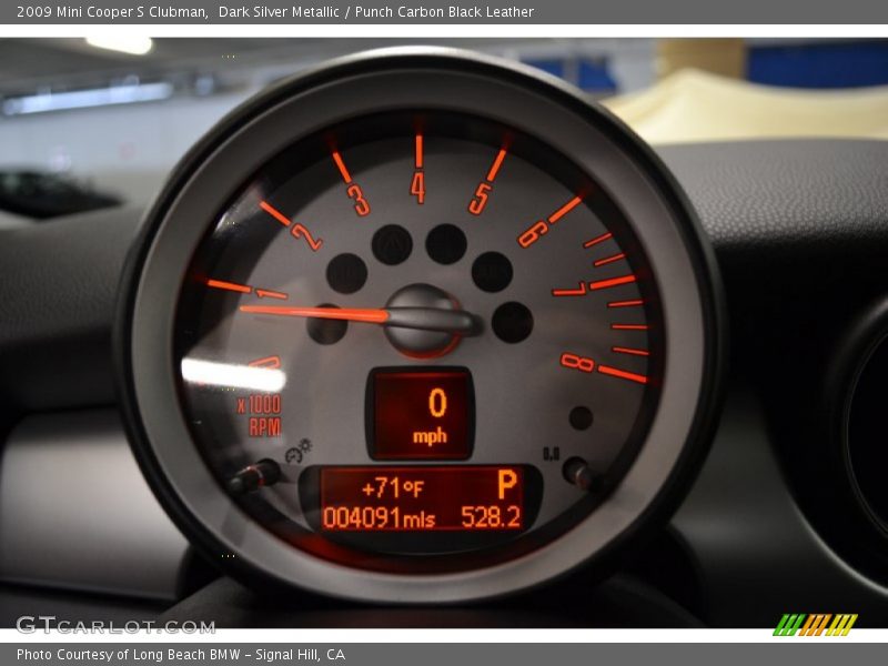 Dark Silver Metallic / Punch Carbon Black Leather 2009 Mini Cooper S Clubman