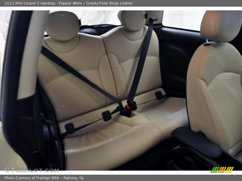 Pepper White / Gravity Polar Beige Leather 2011 Mini Cooper S Hardtop
