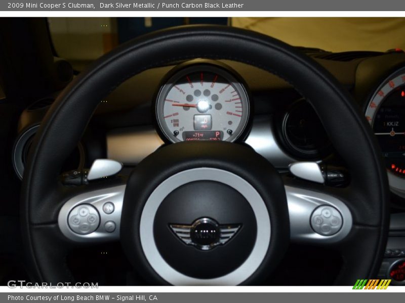 Dark Silver Metallic / Punch Carbon Black Leather 2009 Mini Cooper S Clubman