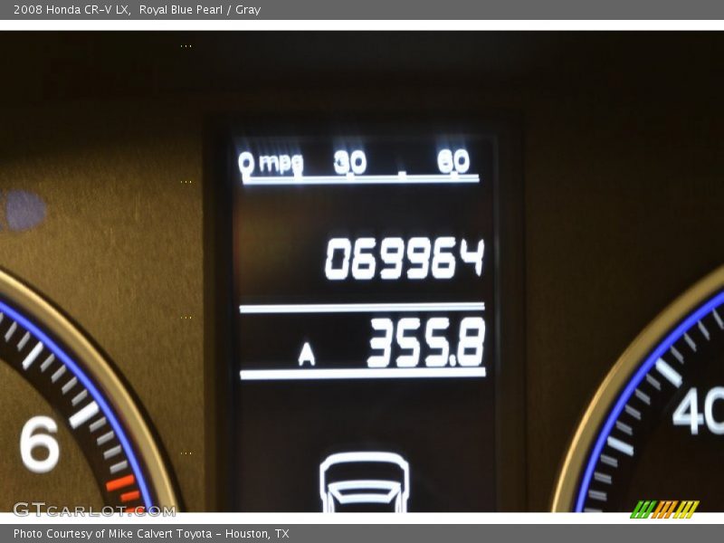 Royal Blue Pearl / Gray 2008 Honda CR-V LX