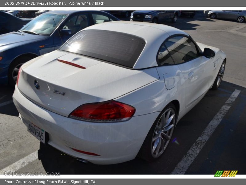 Alpine White / Black 2009 BMW Z4 sDrive35i Roadster