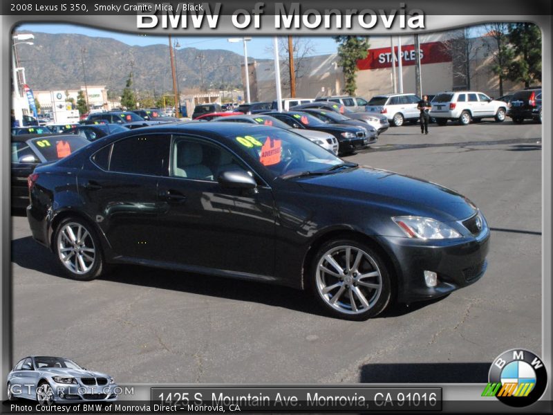Smoky Granite Mica / Black 2008 Lexus IS 350