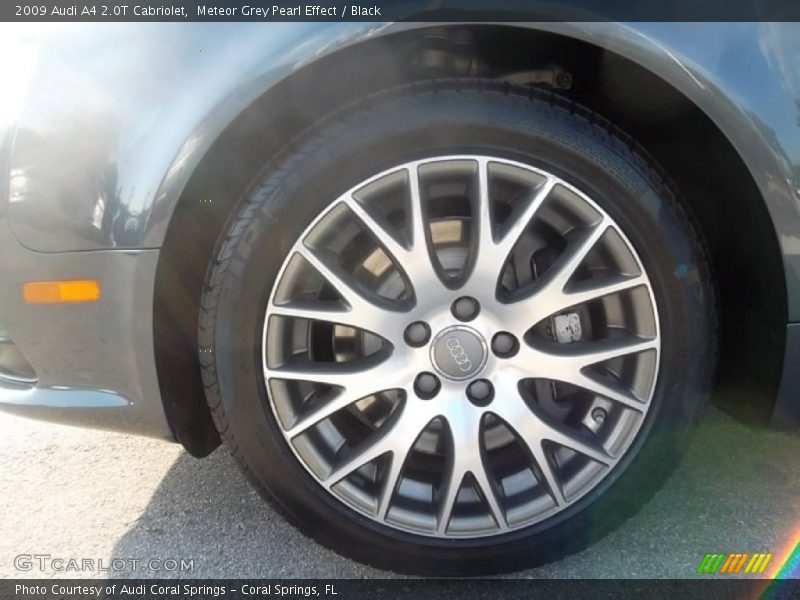 Meteor Grey Pearl Effect / Black 2009 Audi A4 2.0T Cabriolet